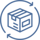 Icon Paket / Symbolbild für Verpackungsplanung