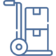 Icon Paket / Symbolbild für Sortierung von Packstücken